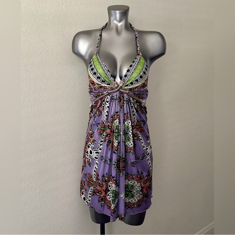 Sky Halter Mini w/Snake Accent
